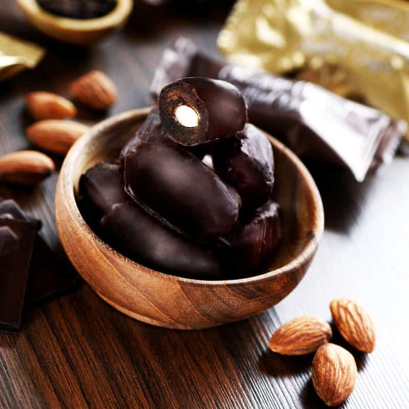 خرید و قیمت شکلات خرما مغز دار + فروش صادراتی